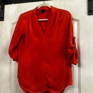 Mossimo Women's Orange and Red Blouse